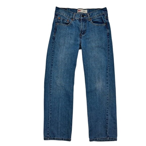 Levis 550 Vintage Jean Womens Blue Relaxed Tapered Leg Denim Medium Wash 28 X 28 - Picture 1 of 7